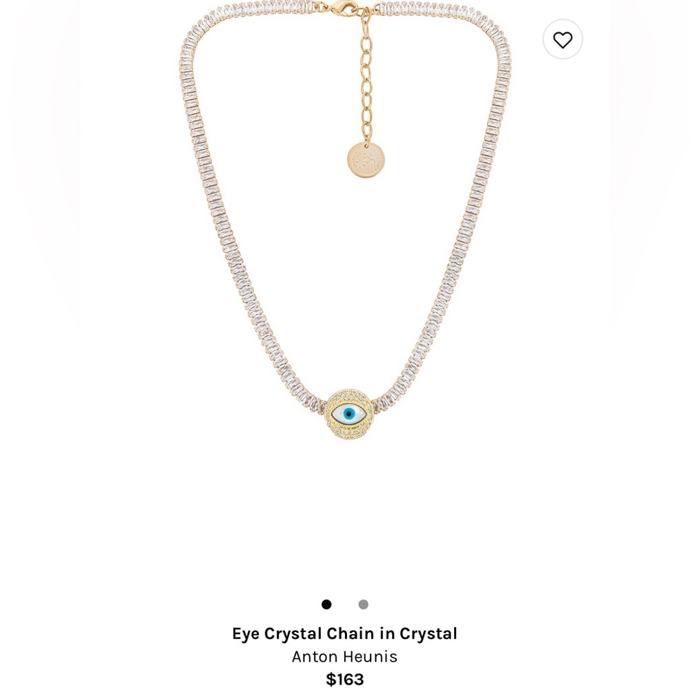 Eye crystal chain necklace